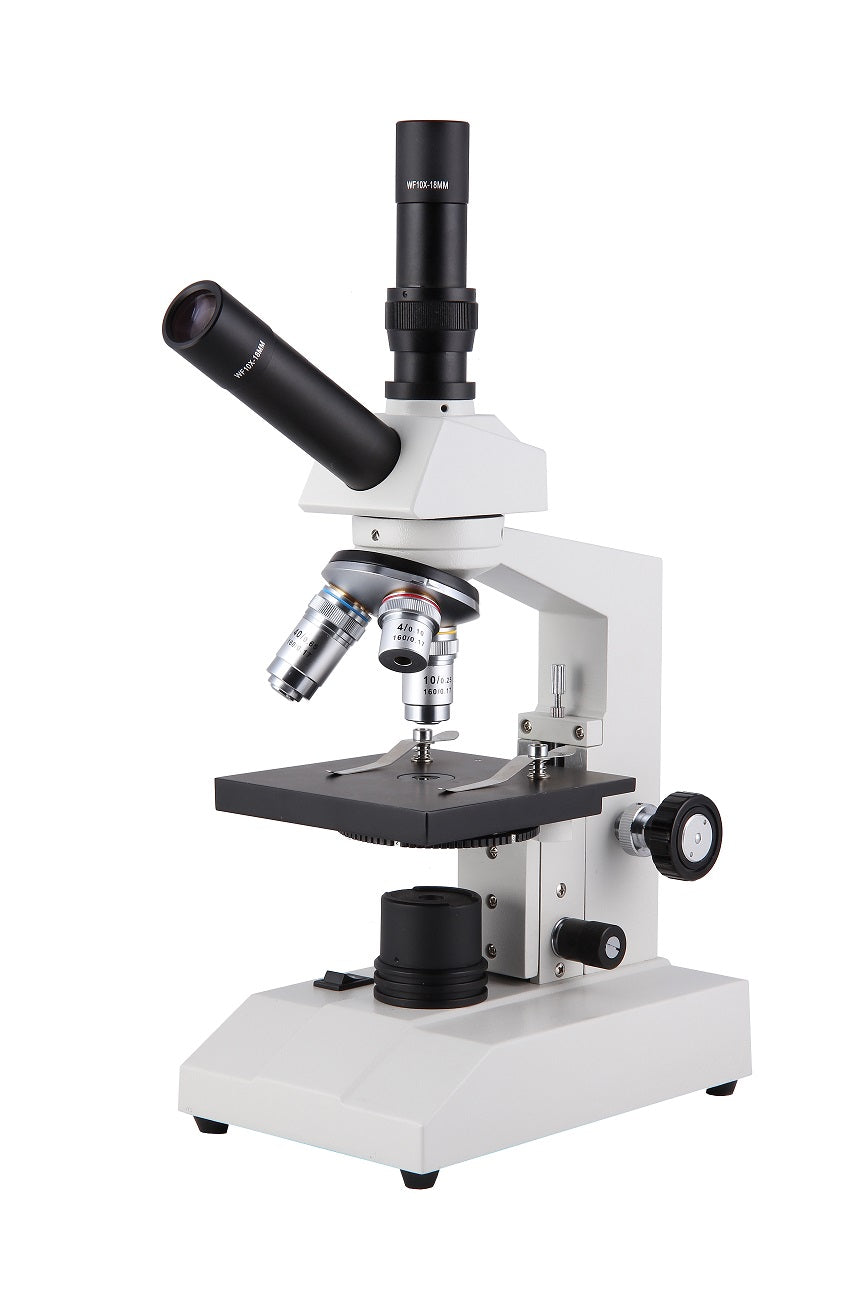 Dual View System Microscope Dual View Compound Microscope for High School with LED Illumination ...